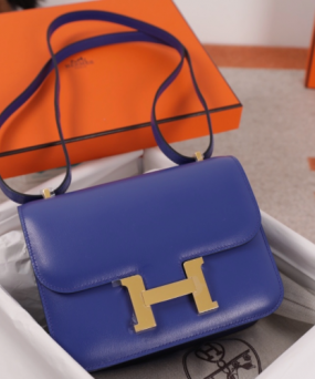 에르메스 콘스탄스18 일렉트릭블루 금장